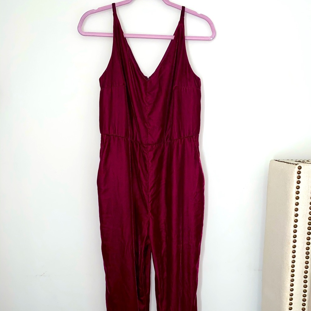 Maroon Velvet Jumper